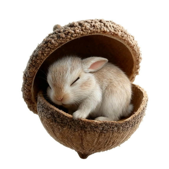 Woodland Animal Christmas Ornaments – Pine Cone Acorn Hanging Decorations, 2D Acrylic for Tree & Home, Cozy Holiday Decor