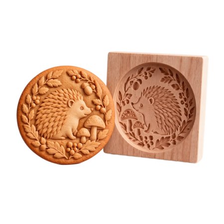 Tnearc 1Pc Hedgehog Shaped Woodland Animal Cookie Mold, Forest Animal Shapes for Baking, Kids Parties and Holiday Treats