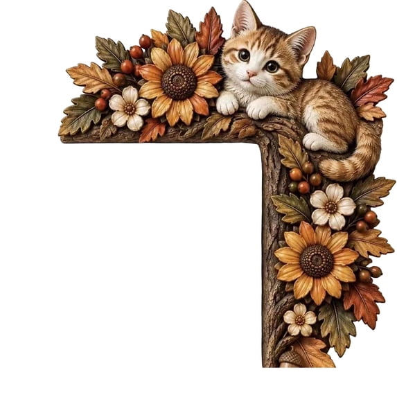 Woodland Animal Door Frame Decor, 3D Wood Cute Door Corner Accent with ...