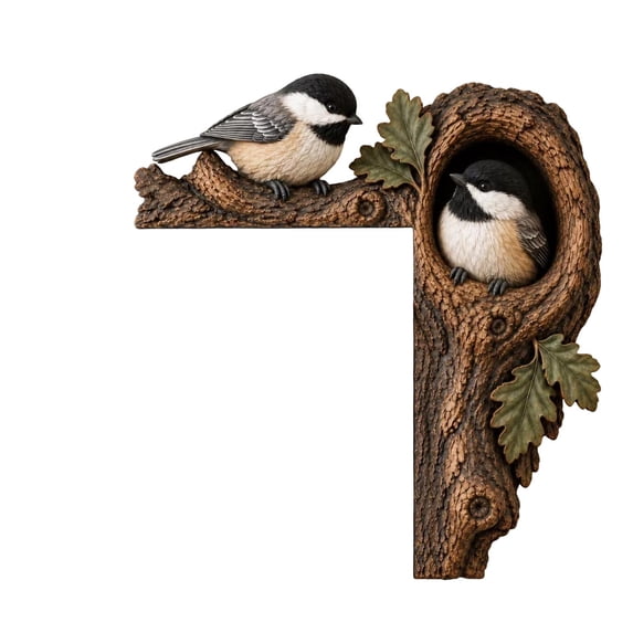 Woodland Animal Door Frame Decor, 3D Wood Cute Door Corner Accent with ...