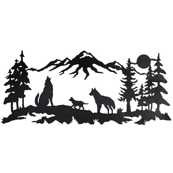 Woodland Animal Family Decor - Wolf