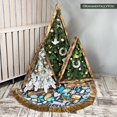 thumbnail image 1 of Woodland Animal Scandinavian Folk Christmas Tree Skirt, 1 of 7