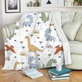thumbnail image 1 of Woodland Animal Throw Blanket for Boys, Soft Cozy Jungle Animals Adventure Fuzzy Flannel Blanket Gift for Kids, Plaid Forest Animal Fleece Blanket for Toddler Girls Sofa Couch Nursery 50x60 Inch, 1 of 8