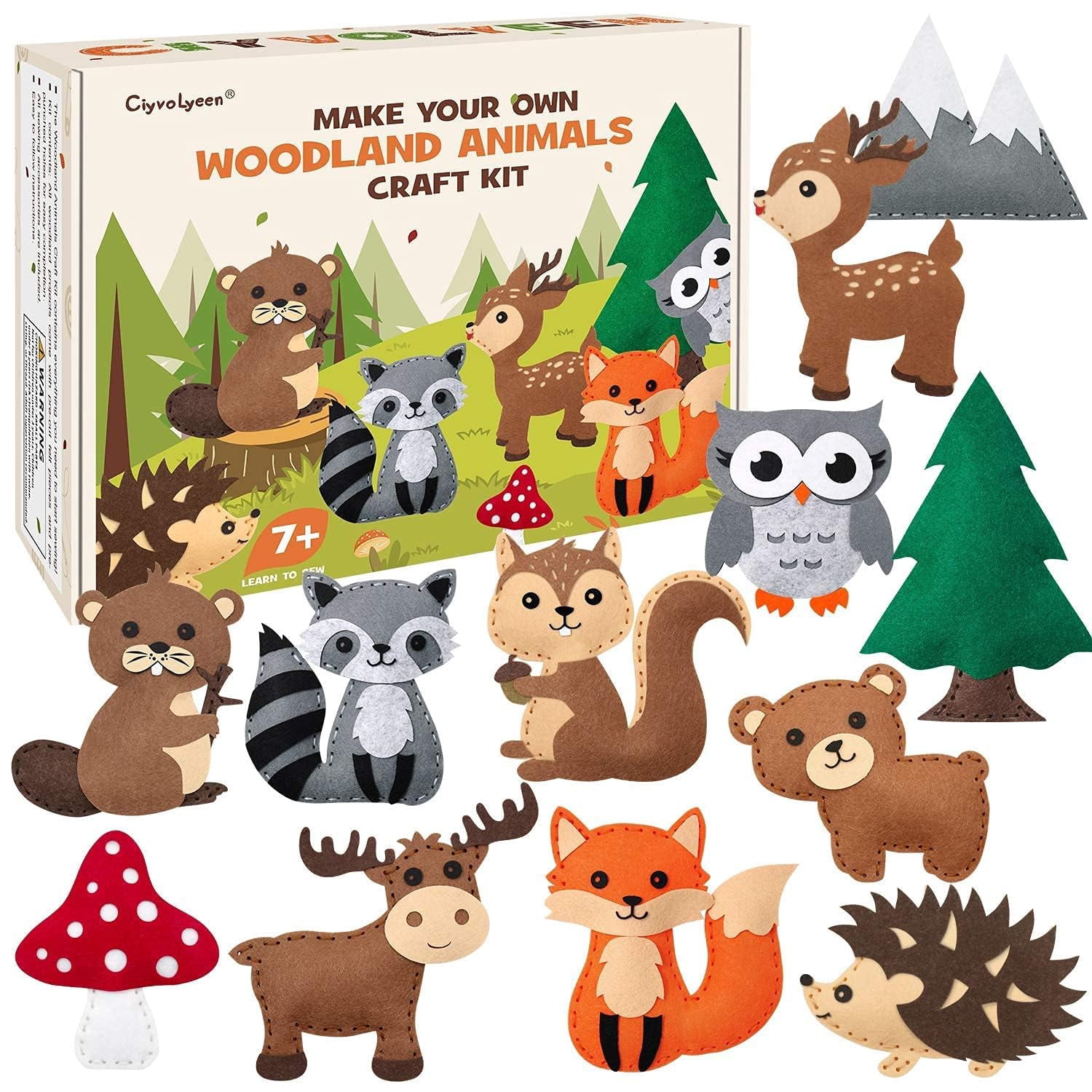woodland-animals-craft-kit-kids-diy-crafting-and-sewing-set-woodland