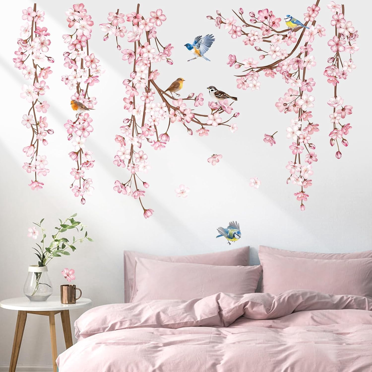 Woodland Animals Wall Decals Bear Fox tree wall  decal Jungle Wall Stickers Peel and Stick Wall Art Decals Baby Nursery Kids Room Daycare Wall Decor Living Room Bedroom Bathroom glass wall sticker