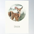 thumbnail image 1 of Woodland Baby Deer Poster Wall Art, Modern Wall Decor For Living Room Bedroom, 12x18 UNFRAMED, 1 of 3