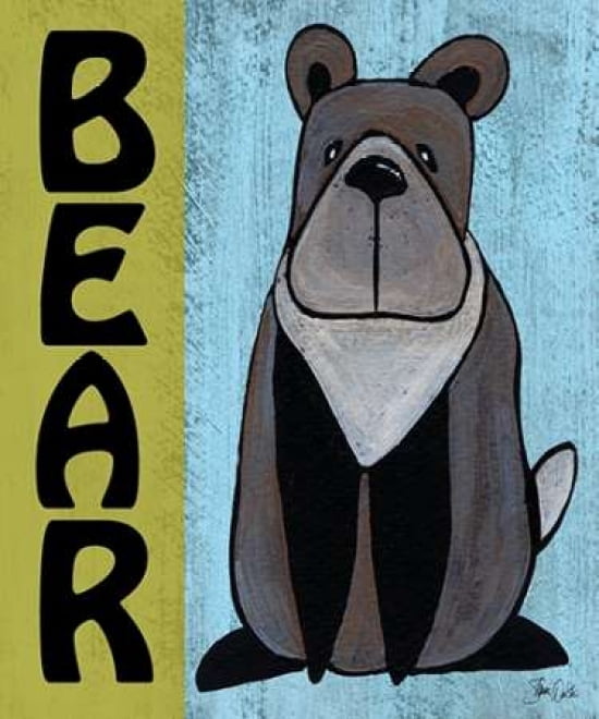 Woodland Bear Print Canvas Art - Shanni Welsh (20 x 24)