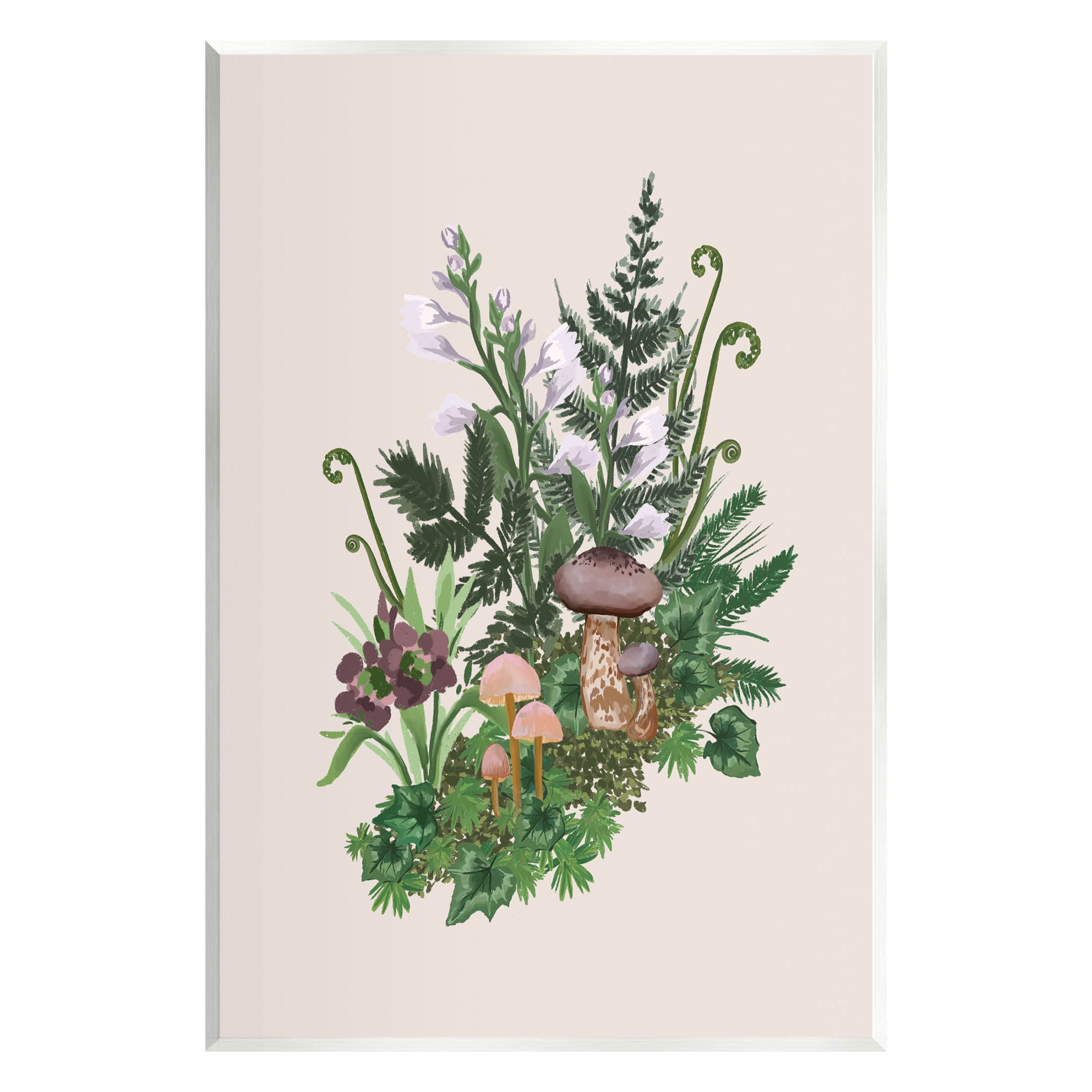 Woodland Botanical Sprouting Ferns Botanical & Floral Graphic Art Unframed Art Print Wall Art