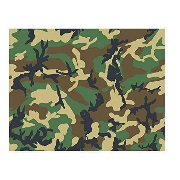 Woodland Camo Birthday Edible Image For Half Sheet Cake By TNCT