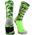 thumbnail image 1 of Woodland Camo Crew Socks (Neon Green Camo, Small), 1 of 2