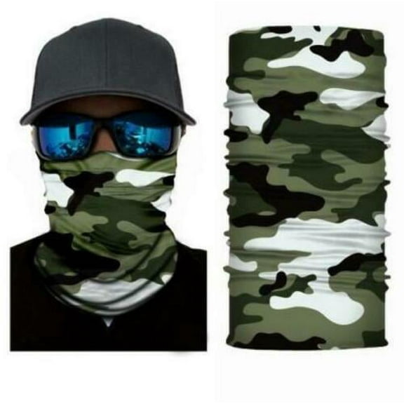 Woodland Camo Face Balaclava Scarf Neck Hunting Sun Gaiter Headwear Mask