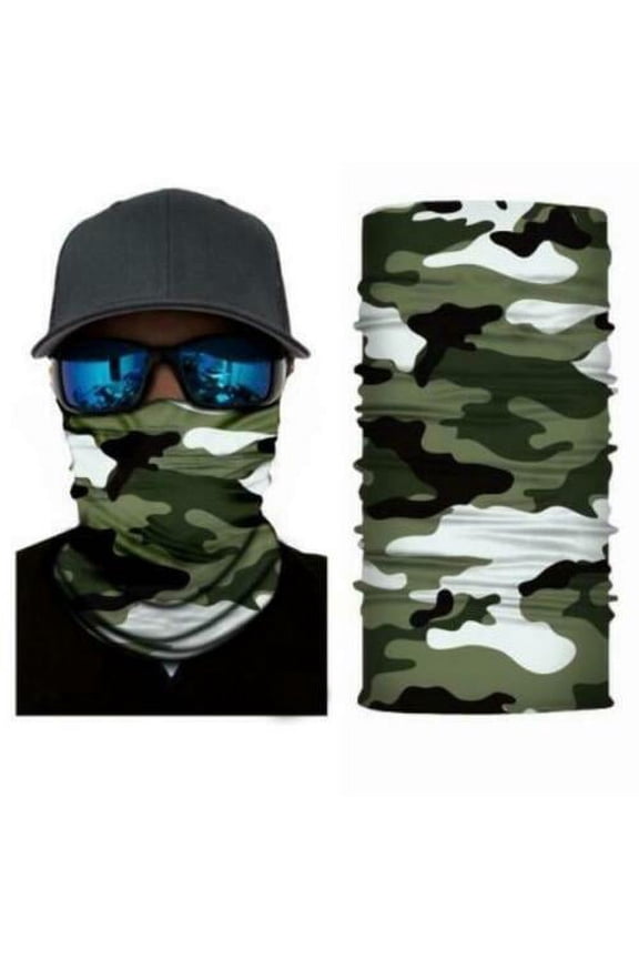 Woodland Camo Face Balaclava Scarf Neck Hunting Sun Gaiter Headwear Mask