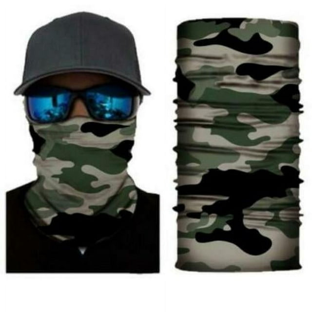 Woodland Camo Face Balaclava Scarf Neck Hunting Sun Gaiter Headwear Mask
