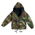 thumbnail image 1 of Woodland Camo Reversible Nylon Jacket with Fleece Lining, 2XL, 1 of 2