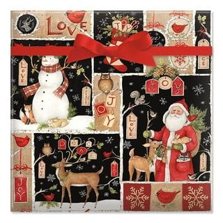  ISUKA Christmas Gift Wrapping Paper Set (24 Sheets in 6 Rolls:  90 Sqft Total) with 4 Ribbons. Christmas Song, Candy Holiday, Christmas  Eve, Bethlehem Evergreen, Reindeer Forest, Christmas Chest : Health &  Household
