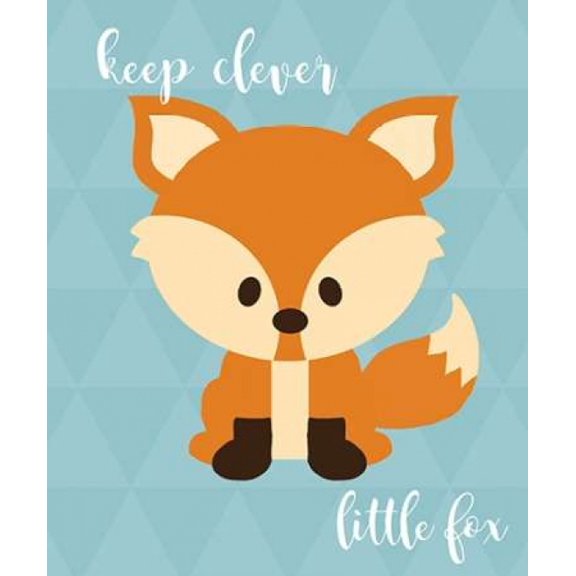 Woodland Clever Fox Canvas Art - Anna Quach (20 x 24)