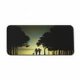 thumbnail image 1 of Woodland Computer Mouse Pad, Happy Couple and Tree Silhouettes Romantic Walking with Dog at Sunset Dust Image, Rectangle Non-Slip Rubber Mousepad X-Large, 35" x 15", Multicolor, by Ambesonne, 1 of 2