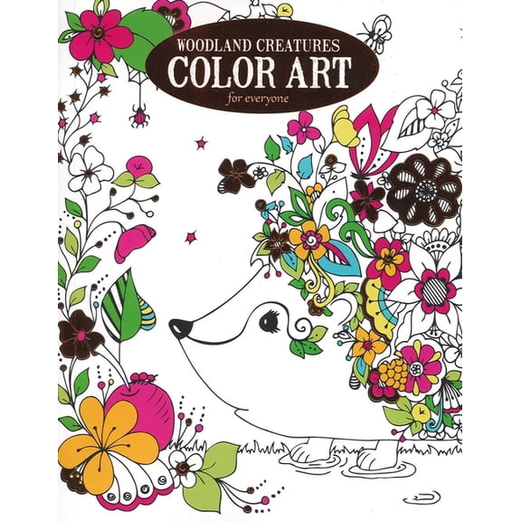 Woodland Creatures Color Art for Everyone, (Paperback)