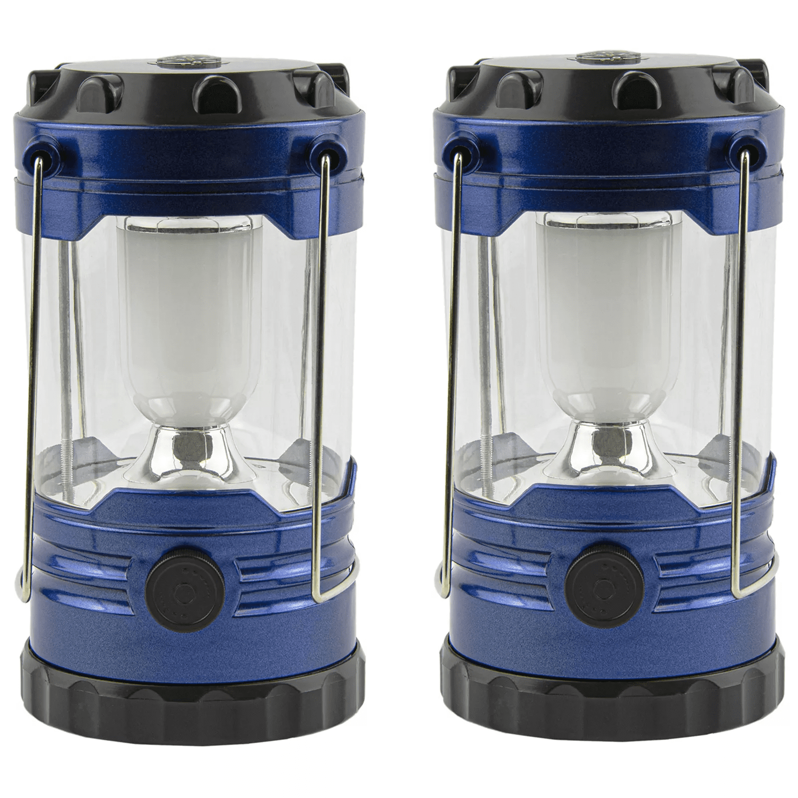 Woodland Creek 8-Inch LED Lantern with Compass in Blue, 2 Woodland Creek 8-Inch LED Lantern with Compass in Blue, 2