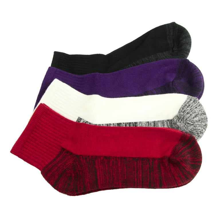 Woodland Creek Women's Cushioned Ankle Socks Assorted Colors Size 9-11, 4  Pack