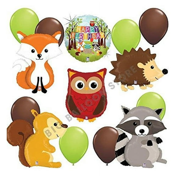 Woodland Critters Ultimate 14pc Balloon Party Kit