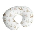 thumbnail image 1 of Sweet Jojo Designs Deer Floral Pink Green and White Nursing Pillow Cover Case (Pillow Not Included) (Pillow NOT Included), 1 of 6