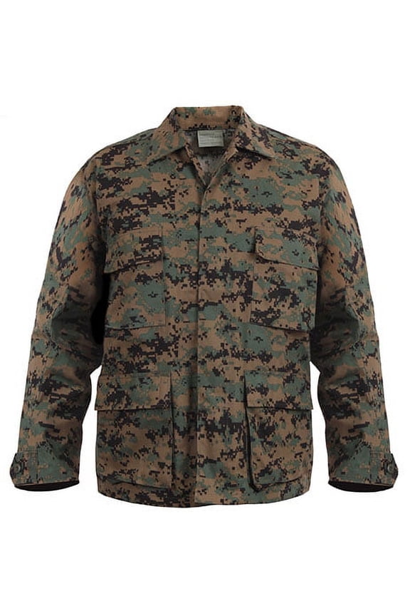 Woodland Digital Camo BDU Jackets, Military Uniform Shirt