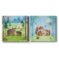 thumbnail image 1 of Woodland Family Bears - Premium Gallery Wrapped Canvas - Ready to Hang Set of 2 - 32 x 32 Each, 1 of 1