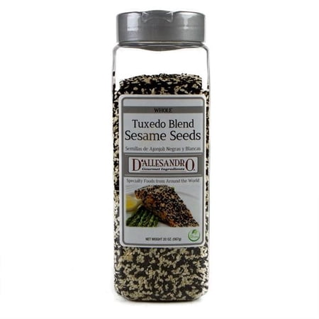 Woodland Foods 139785 Sesame Seed, Tuxedo Blend, 20 Ounce Jar