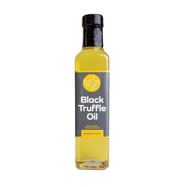 Woodland Foods Curious Spoon Black Truffle Oil, 8oz Glass