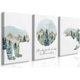 thumbnail image 1 of Woodland Forset Wall Art Framed Canvas Nursery Room Decor Woodland Nursery Decor for Boys Prints,Woodland Wall Decor,Baby Shower Decorations,Woodland Animals Posters Bear And Fish Print 12"x16", 1 of 6