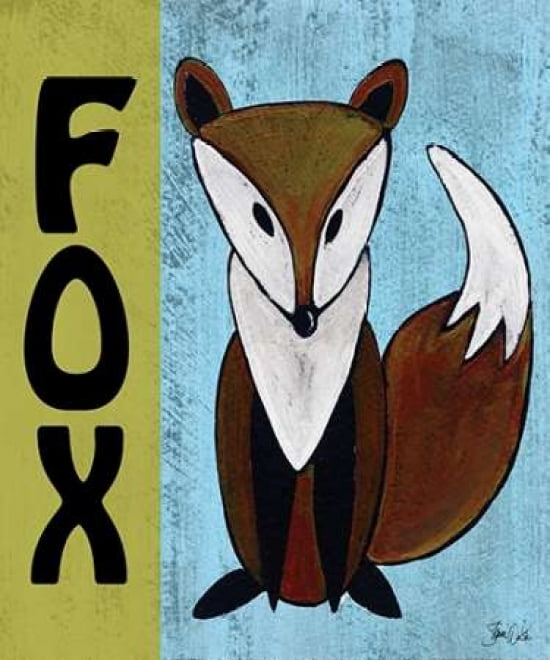 Woodland Fox Print Canvas Art - Shanni Welsh (20 x 24)