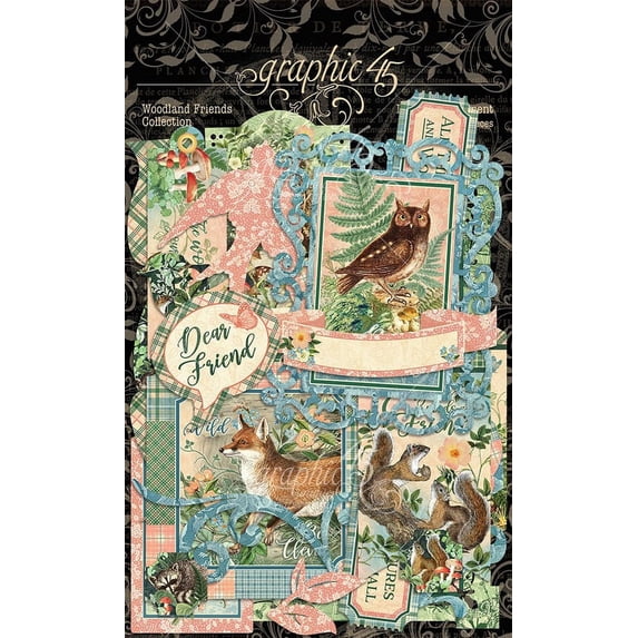 Woodland Friends Die-cut Assortment - Graphic 45