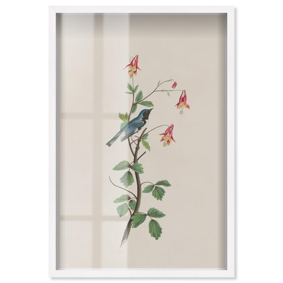 Woodland Gem Shadowbox Print Botanical Art by Art Remedy, White Frame, 10 x 15