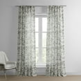 thumbnail image 1 of Woodland Grey Printed Faux Linen Sheer Curtain (1 Panel), Woodland Grey, 50W X 108L, 1 of 9