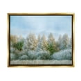 thumbnail image 1 of Woodland Grove Forest Trees Landscape Photograph Metallic Gold Framed Art Print Wall Art, 1 of 6