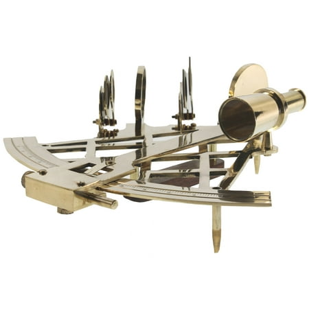 Woodland Imports Sextant Brass with Wood Decorative Case All Time Nautical Gift