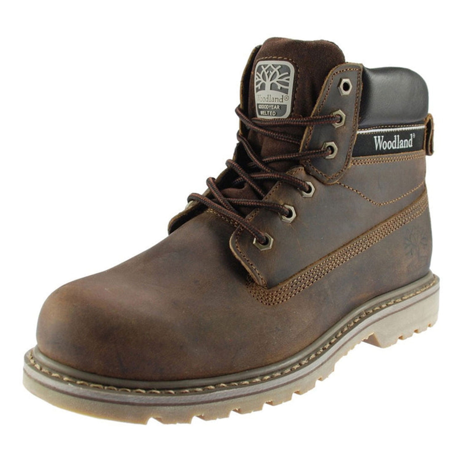 Woodland Mens 6 Eye Padded Utility Boots - Walmart.com