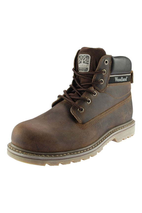 Mens 6 Eye Padded Utility Boots