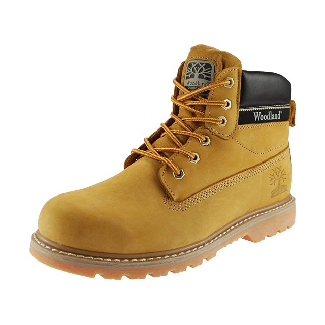 Woodland Mens 6 Eye Padded Utility Boots