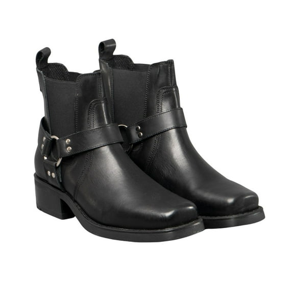 Woodland Mens Low Harley Gusset Harness Leather Boots