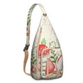 thumbnail image 1 of Woodland Mushroom Sling Backpack – Cottagecore Aesthetic Crossbody Bag – Lightweight Hiking and Travel Shoulder Bag for Students, Artists, and Witchy Souls, 1 of 4