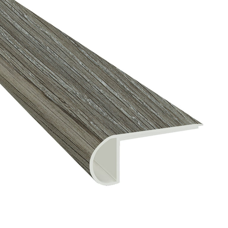 Mystic Gray 3/4 in. Thick x 2 3/4 in. Wide x 94 in. Length Luxury Vinyl Flush Stairnose Molding Mystic Gray 3/4 in. Thick x 2 3/4 in. Wide x 94 in. Length Luxury Vinyl Flush Stairnose Molding