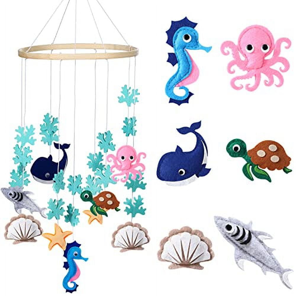Woodland Ocean Mobile for Crib Jungle Baby Nursery Mobiles Forest