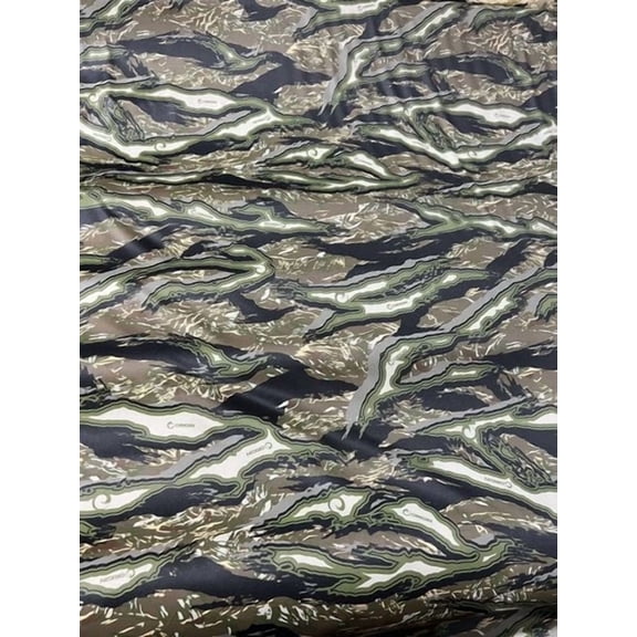 Woodland Origin Raptor Taffeta Spandex Camo Polyester Fabric 60 With Logo
