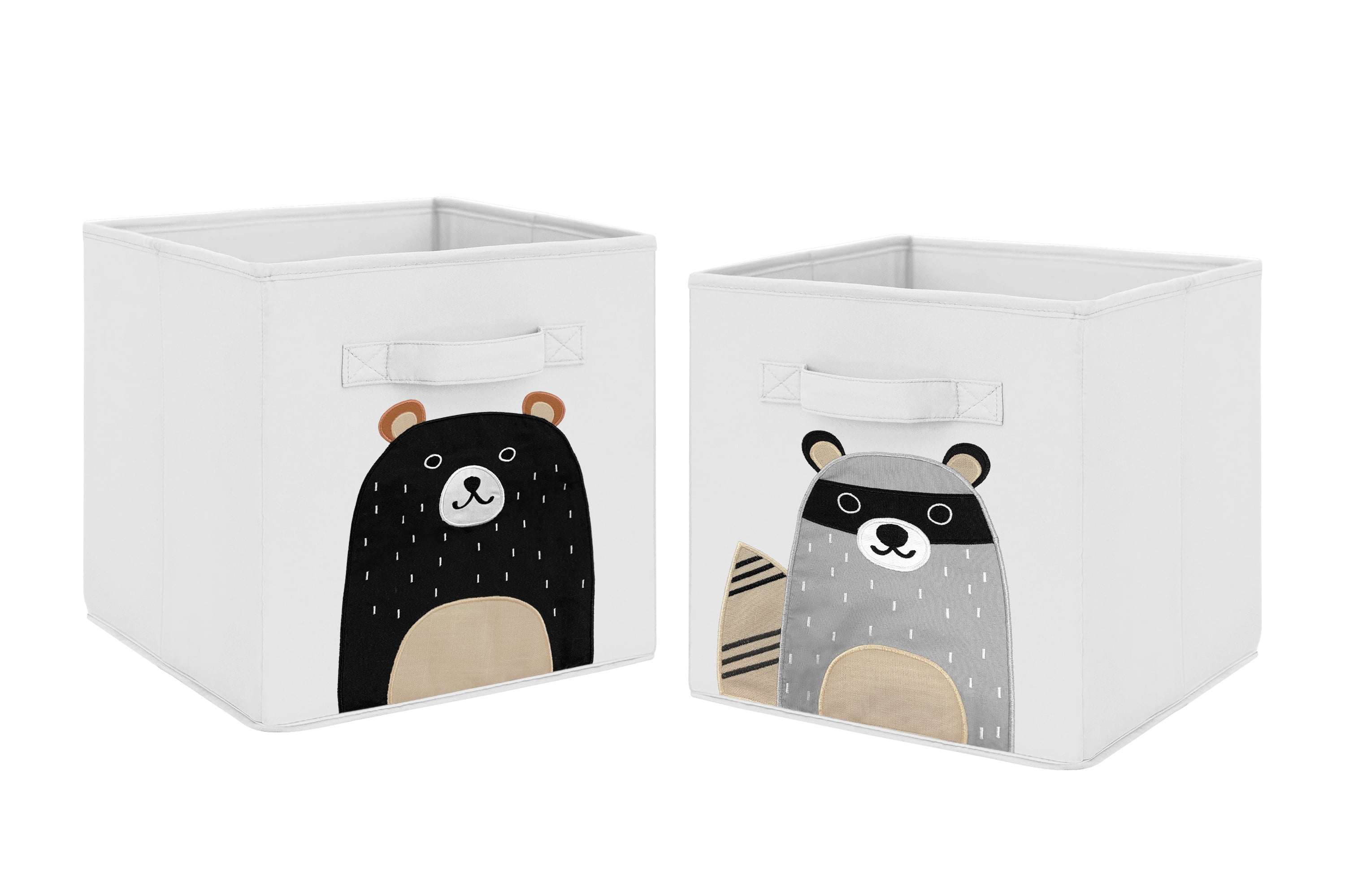 Woodland Pals Multicolor Fabric Kids' Foldable Storage Bins - Set of 2