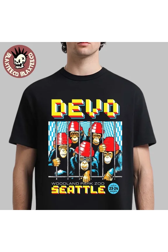 Woodland Park Zoo Era Graphic Tee with Retro Devo Rock Style Unisex T-Shirt up to size 5XL