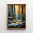 thumbnail image 1 of Woodland Path in Early Spring Rustic Forest Landscape, Unframed Paper Poster 11x14in, 1 of 4