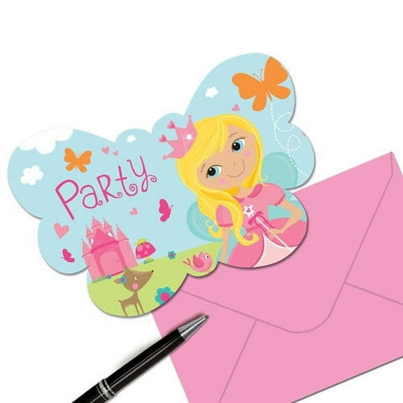Woodland Princess Invitations w/ Envelopes (8ct)