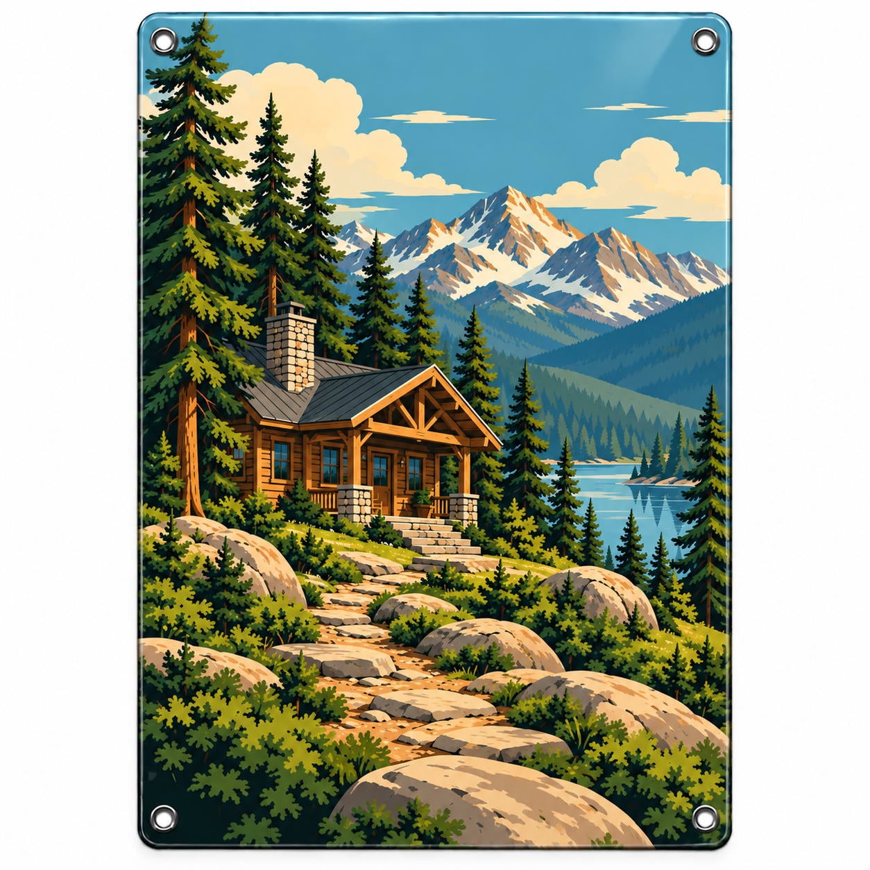 Rustic Outside Signs Woodland Ridge Rustic Porch Metal Sign for Home Office Nature Decor ...